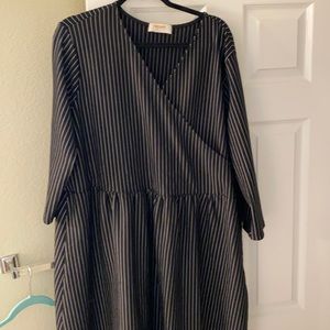 5 items/$20! Pinstripe wrap style dress!
